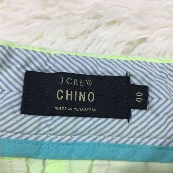 J. Crew Pastel Neon Lime Green Shorts 00 - Picture 4 of 7